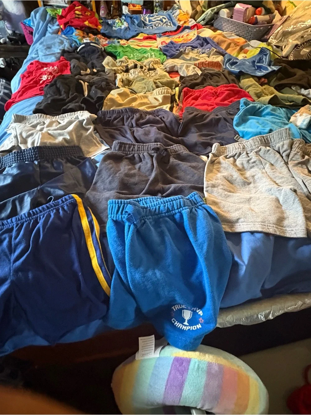 Kids Athletic Shorts - Blue